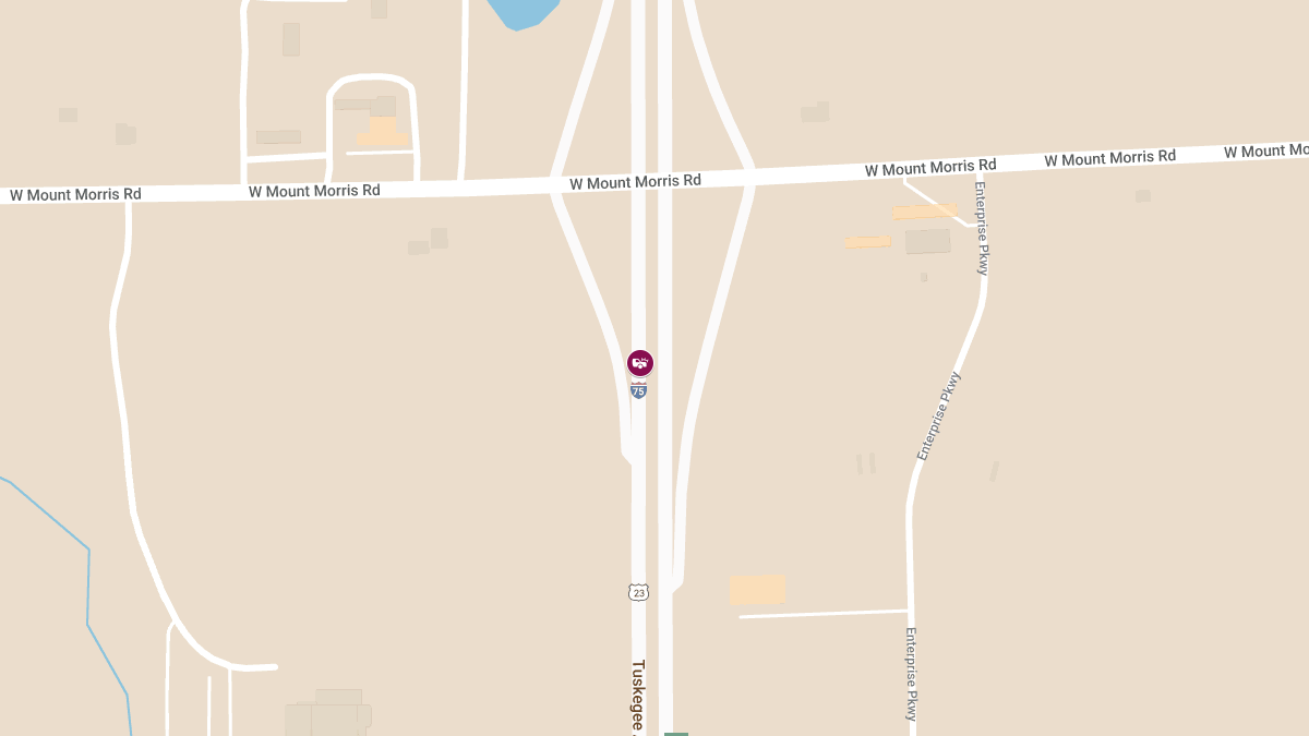 Injury Accident on NB I-75 Near W Mt Morris Rd