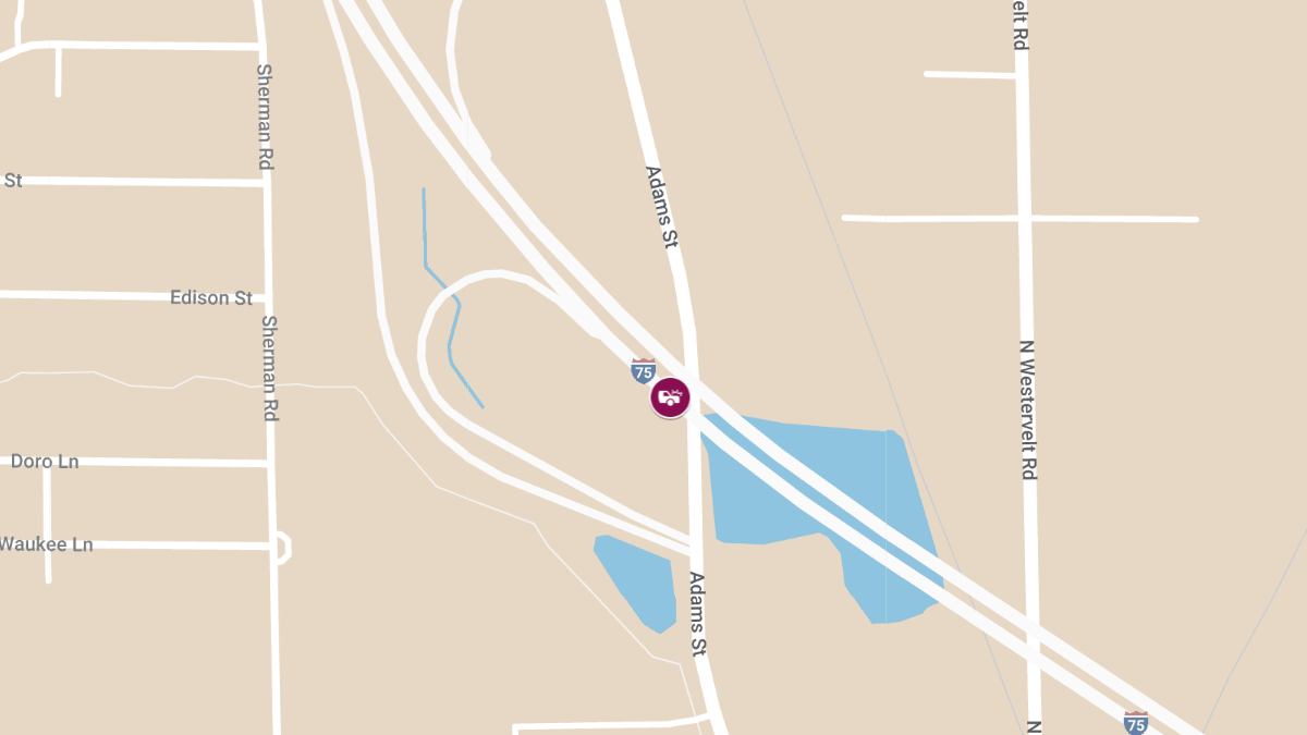 Injury Accident on NB I-75 at 151mm