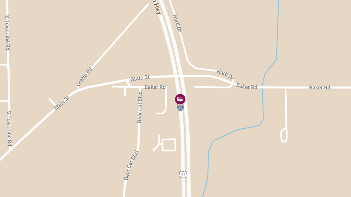 Injury Accident on NB I-75 near 142mm