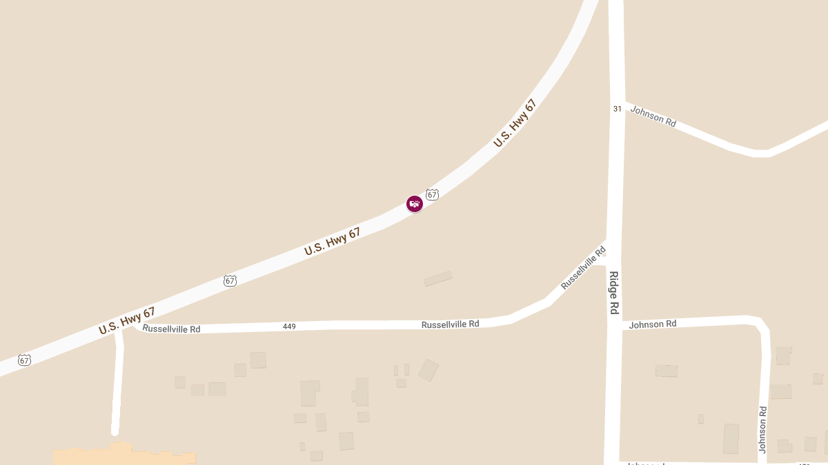Injury Accident on NB U.S. Highway 67 Near Exit 11