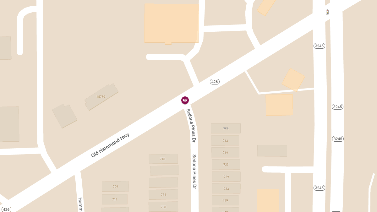 Injury Accident on Old Hammond Hwy at Sedona Pines Dr