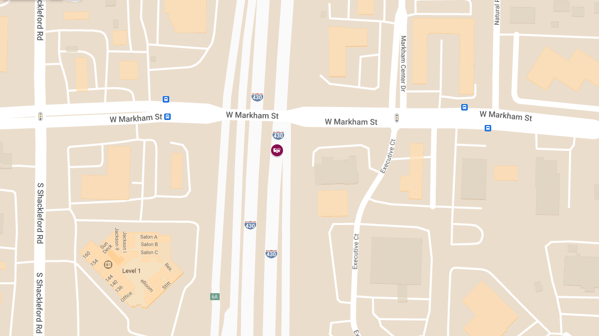 Injury Accident on SB I-430 at Mile Marker 11.6