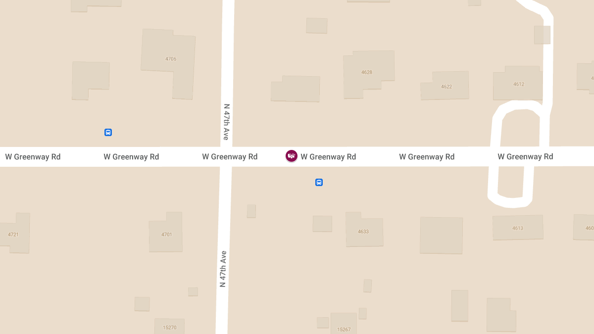 Injury Accident on W Greenway Rd East of N 47th Ave