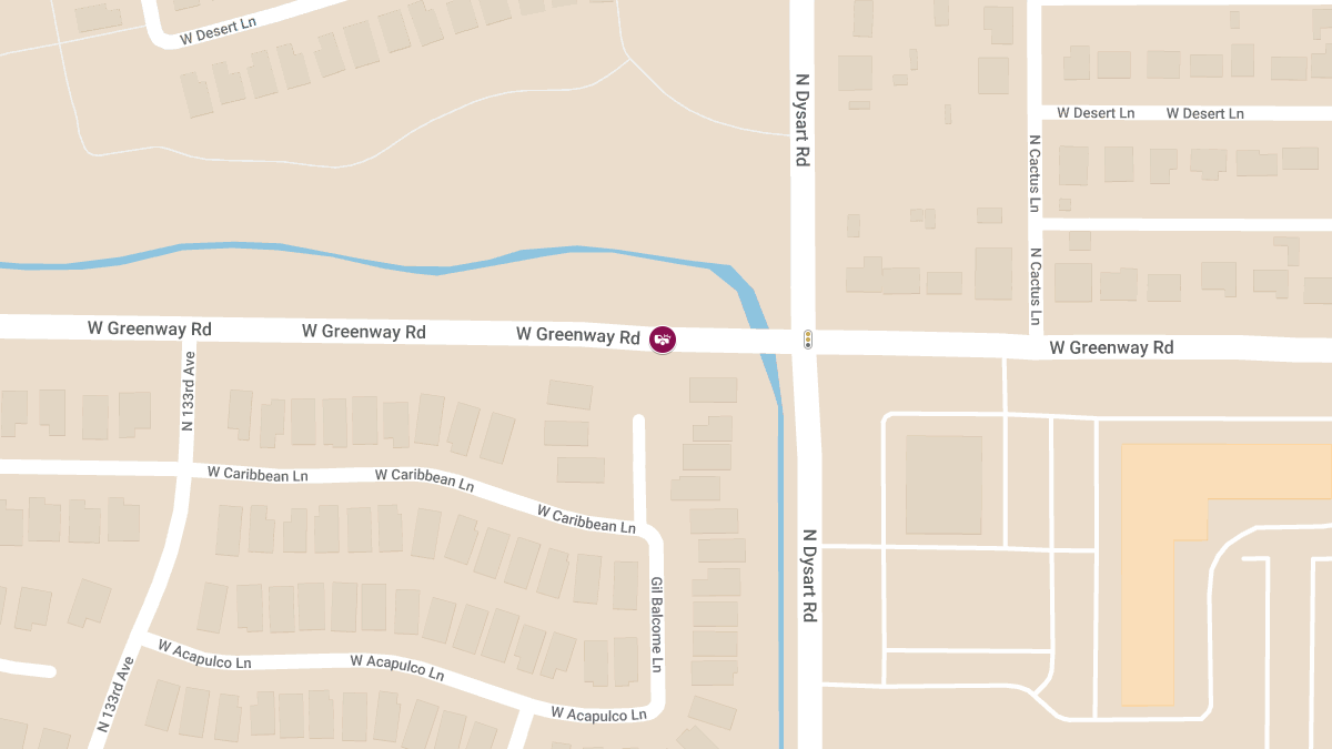 Injury Accident on W Greenway Rd West of Dysart Rd