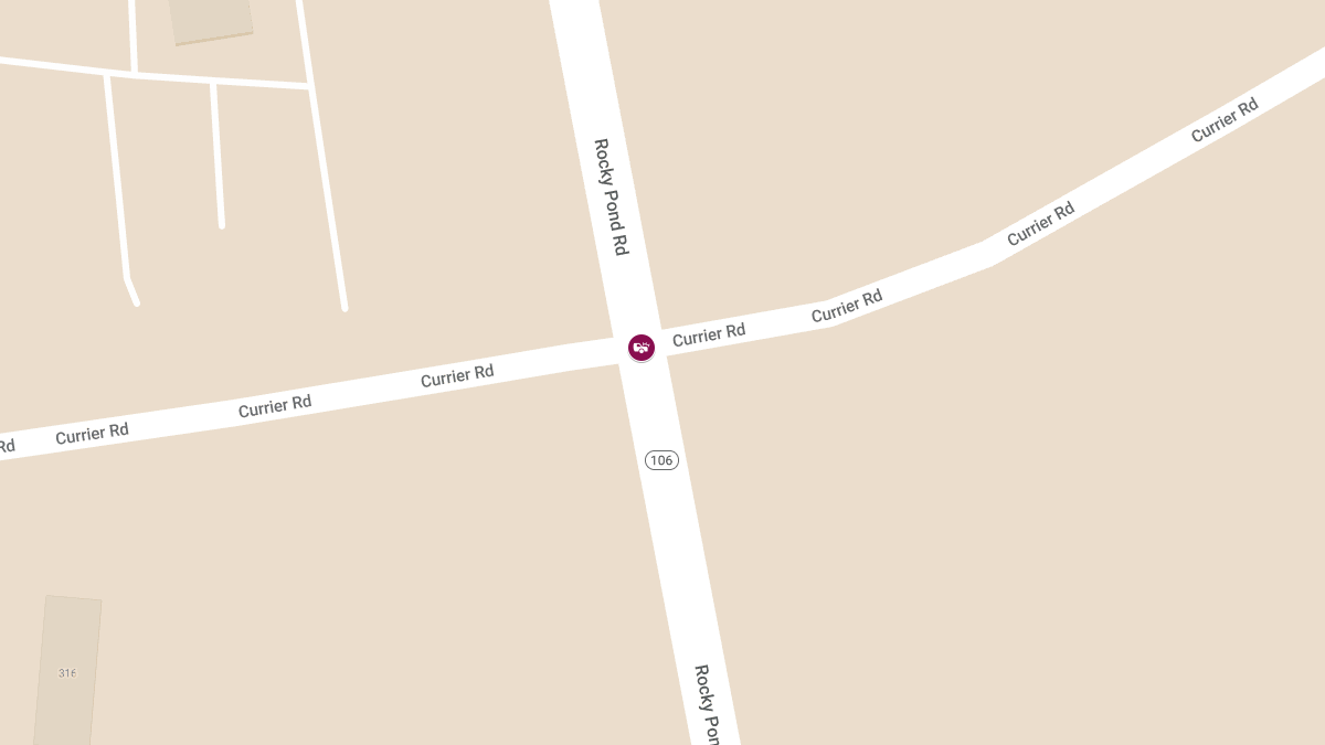 Injury Accident with Entrapment Closes Rte 106 at Currier Rd