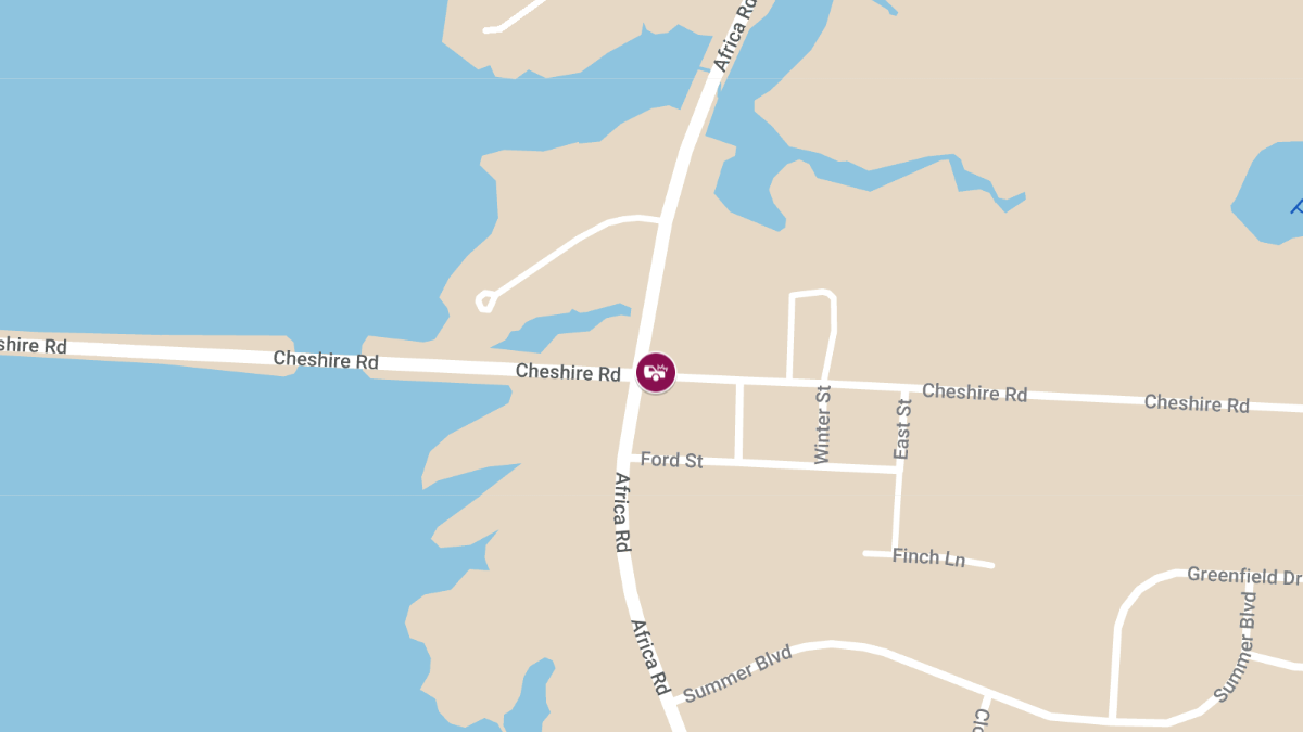 Injury Auto Accident at Africa Rd & Cheshire Rd
