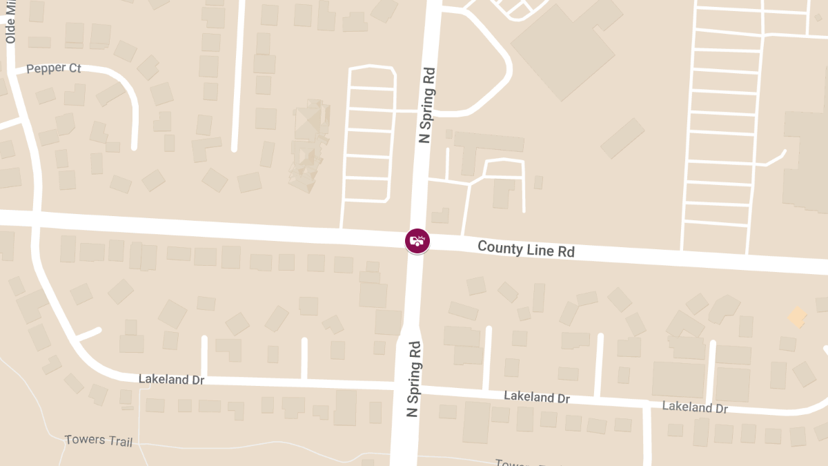 Injury Auto Accident at County Line Rd & N Spring Rd