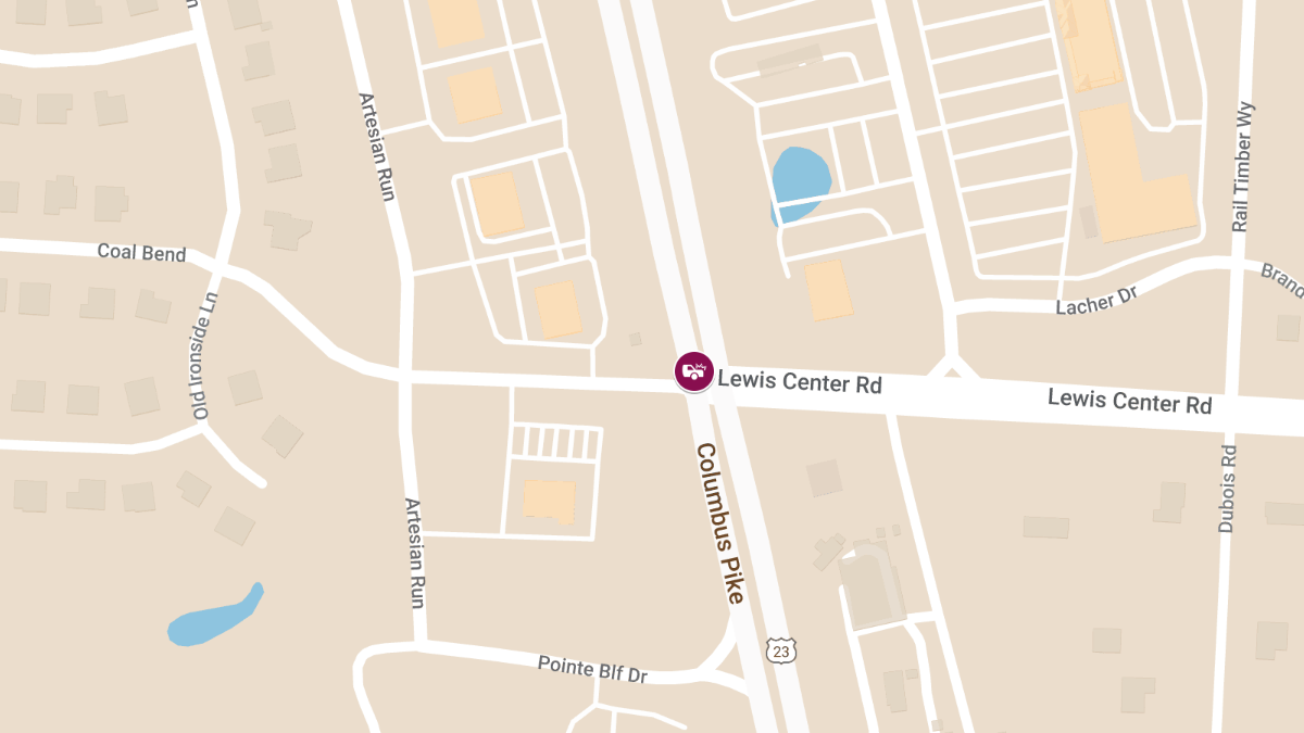 Injury Auto Accident at Lewis Center Rd & Columbus Pike