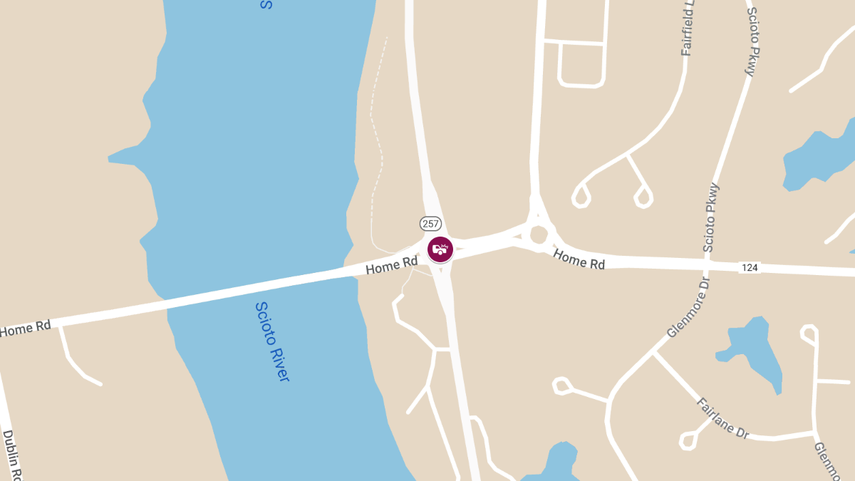 Injury Auto Accident at Riverside Dr & Home Rd
