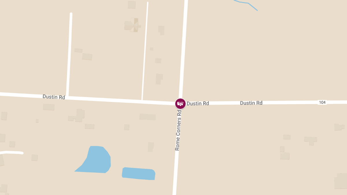Injury Auto Accident at Rome Corners Rd & Dustin Rd