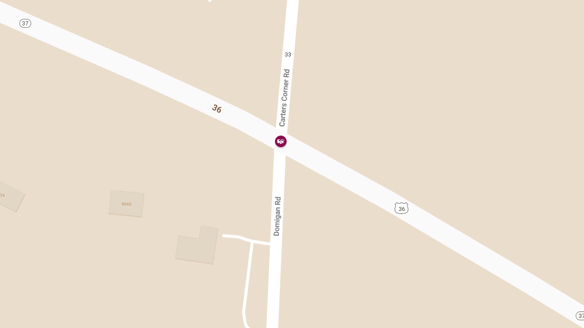 Injury Auto Accident at State Route 37 E & Carter's Corner Rd