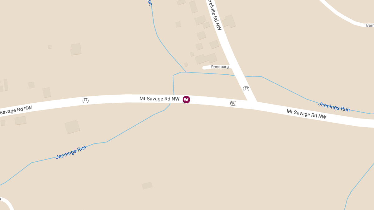 Injury Auto Accident on 14000 Block of Mount Savage