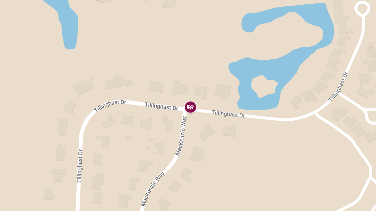 Injury Auto Accident on 7000 Block of Tillinghast Dr