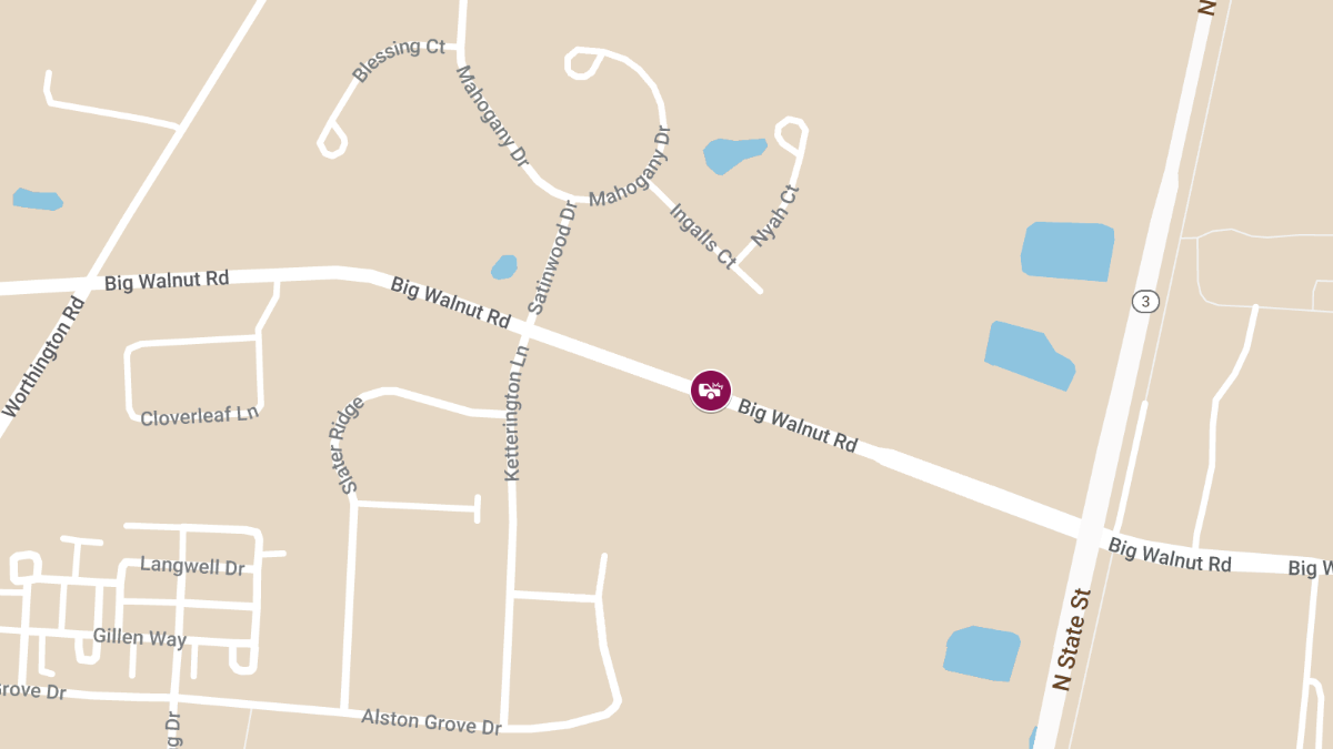 Injury Auto Accident on Big Walnut Rd
