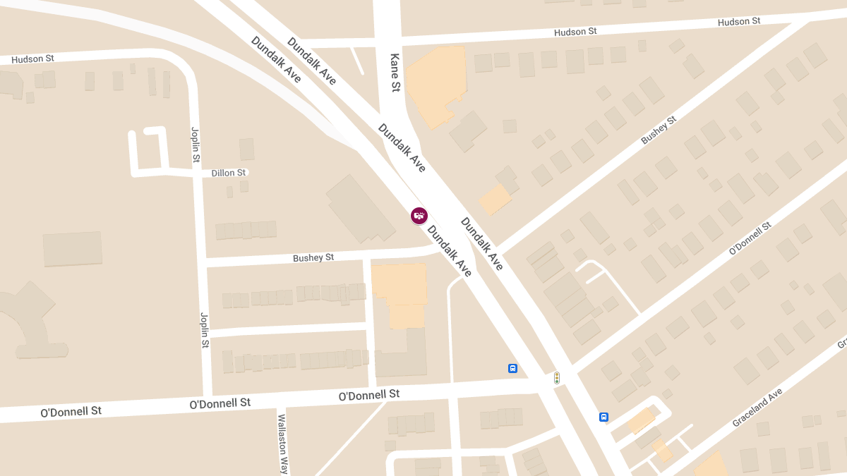 Injury Car Crash on Dundalk Ave near Halal Meat