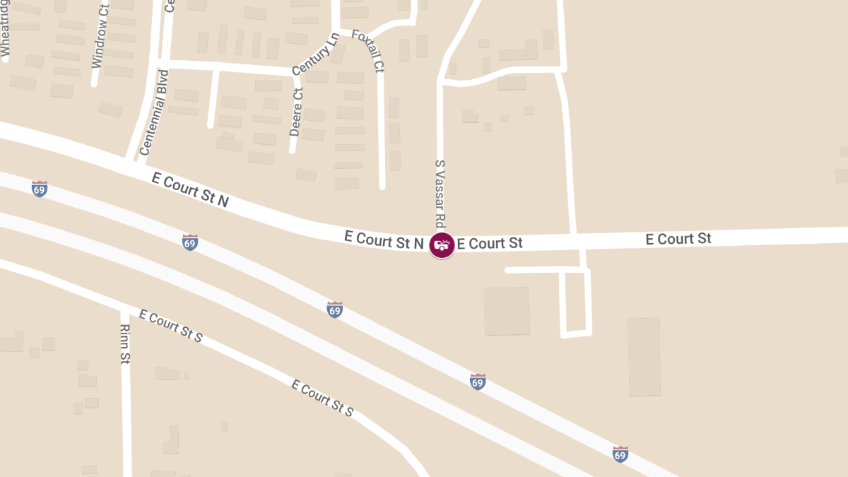 Injury Collision Reported at N Irish Rd and E Court St