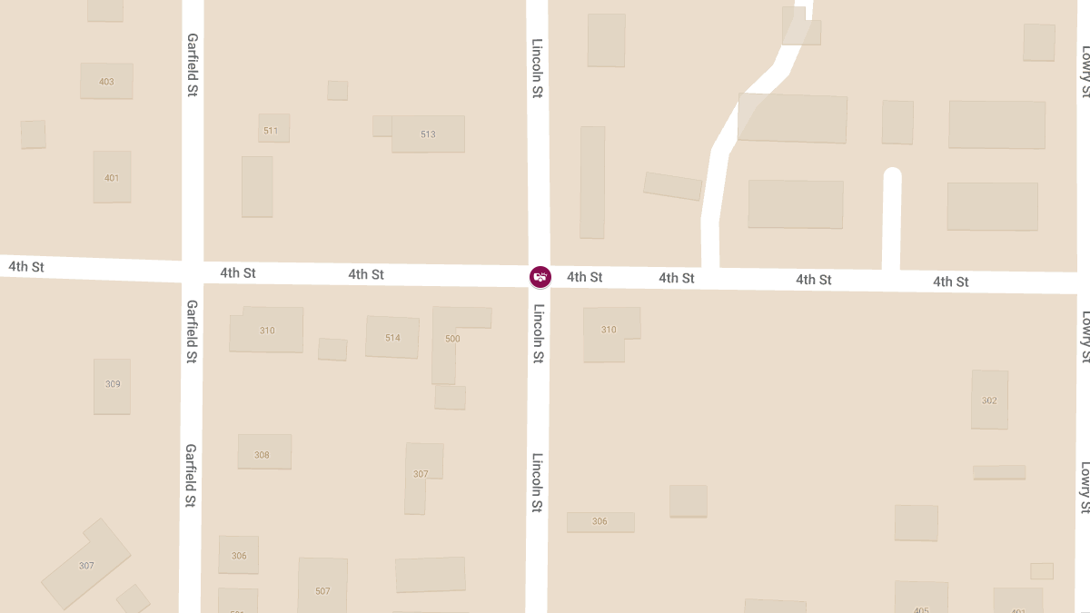 Injury Collision at 4th St & Lincoln St
