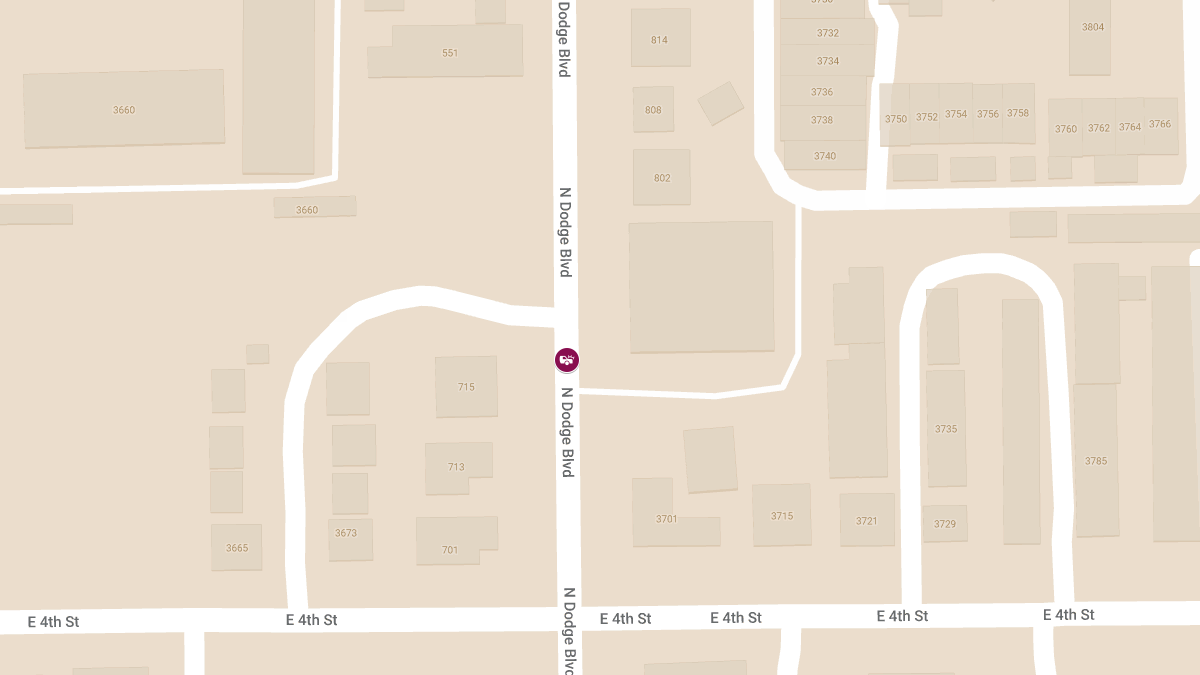 Injury Collision at 715 North Dodge Boulevard