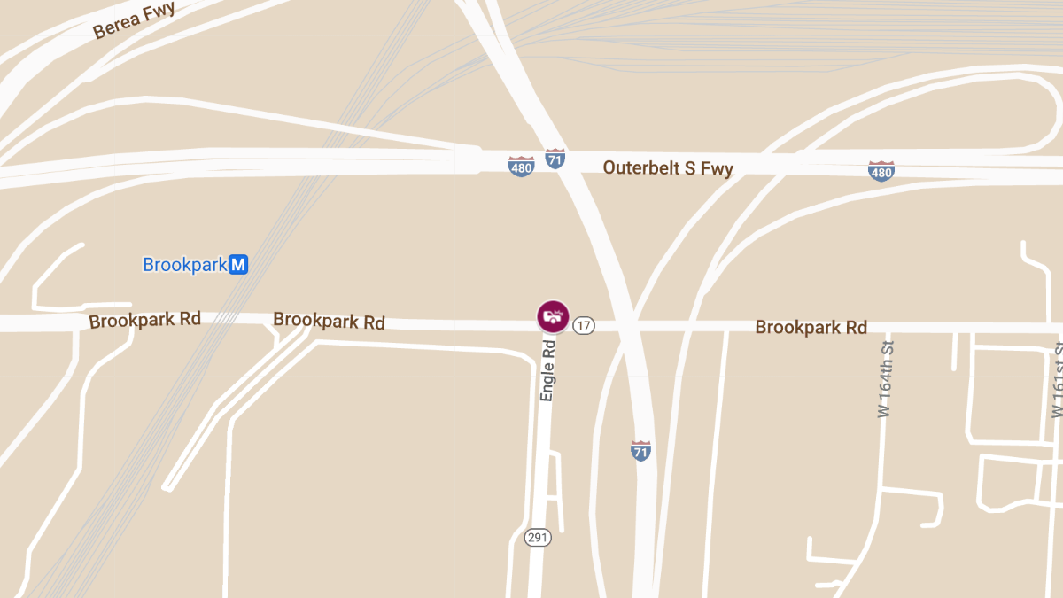 Injury Collision at Brookpark Rd & Henry Ford Blvd