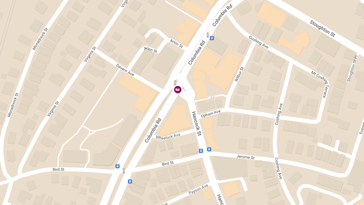 Injury Collision at Hancock St & Columbia Rd