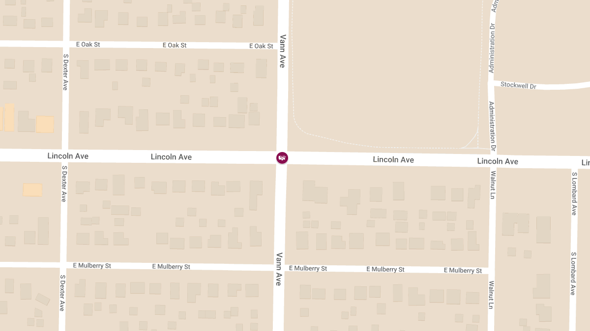 Injury Collision at Lincoln Ave & Vann Ave Involving Vehicle Striking a House