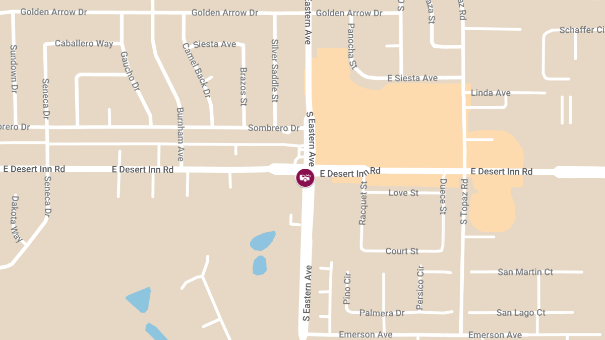 Injury Collision at S Eastern Ave & E Desert Inn Rd 
