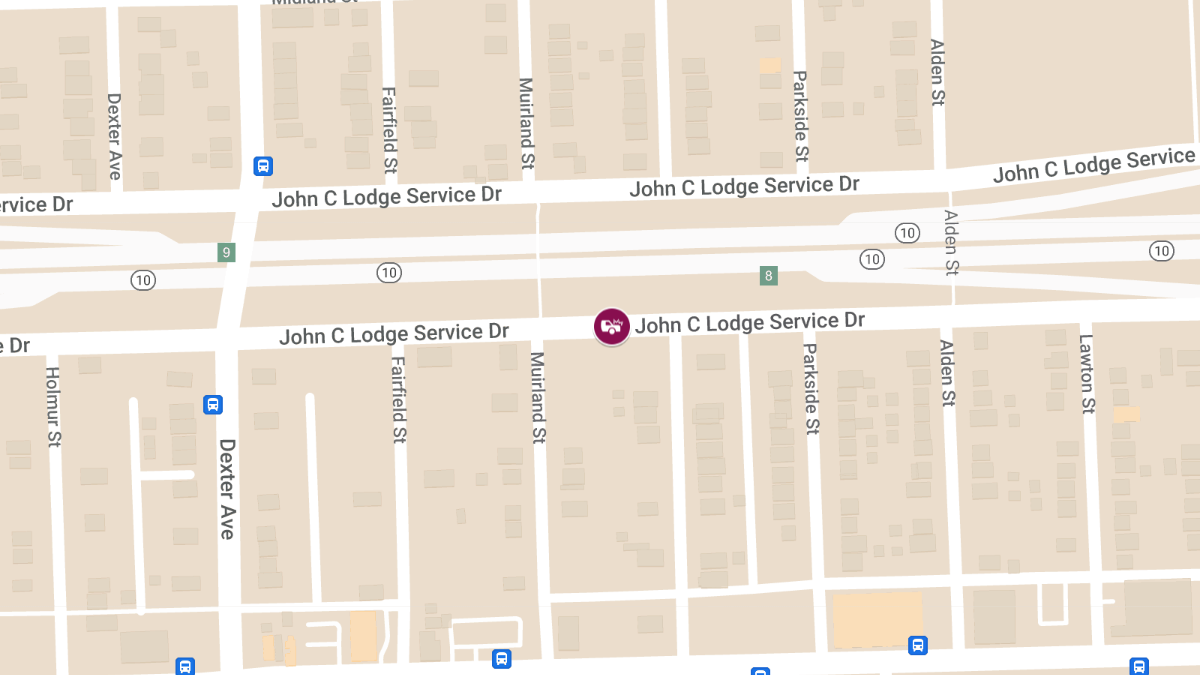 Injury Collision at W 8 Mile Rd & John C Lodge Expy
