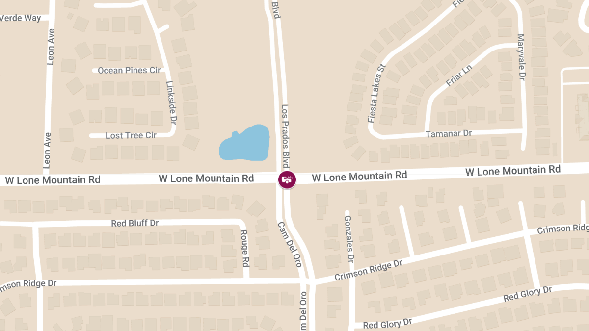 Injury Collision at W Lone Mountain Rd and Camino Del Oro
