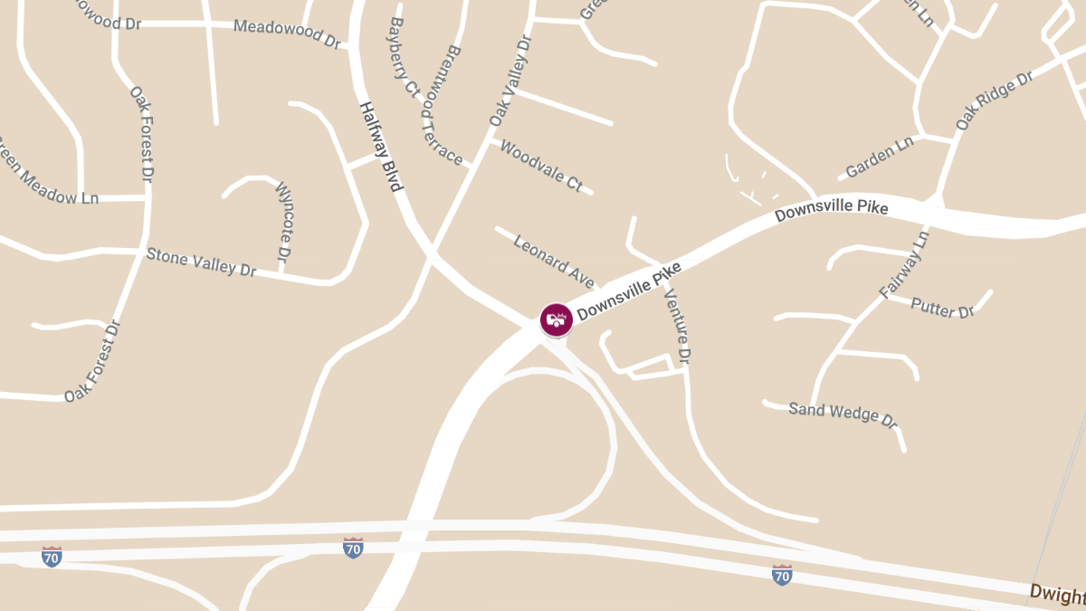 Injury Collision on Downsville Pike near Halfway Blvd