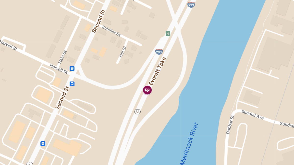 Injury Collision on Everett Tpk South at Exit 1