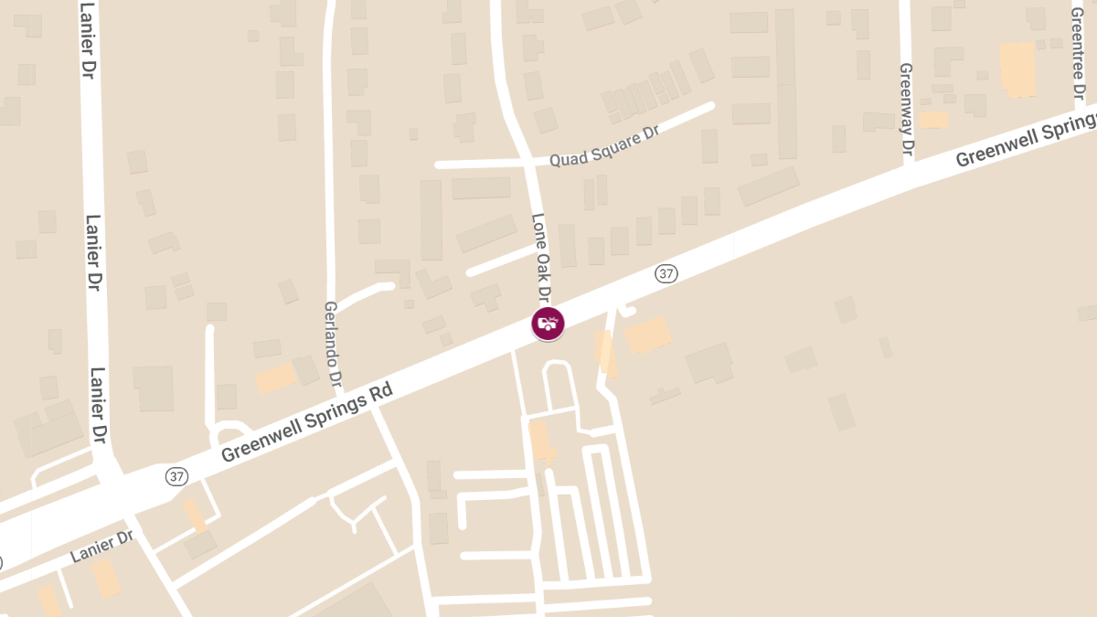 Injury Collision on Greenwell Spgs Rd at Lone Oak Dr