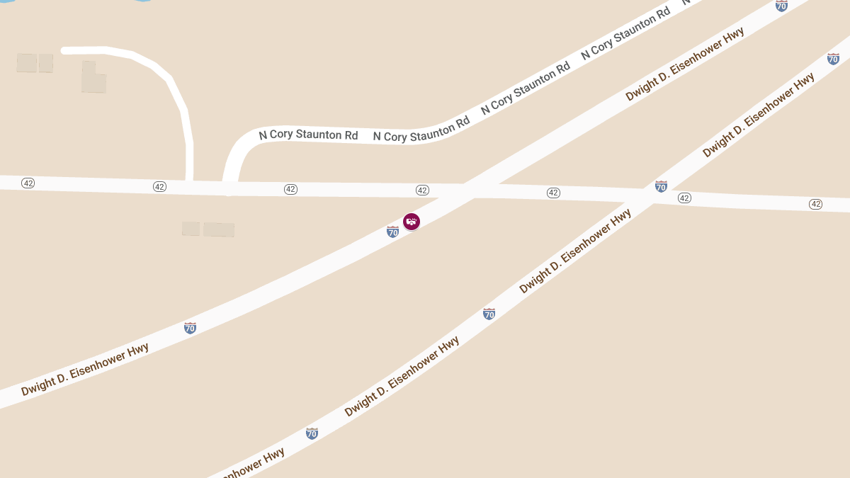 Injury Collision on I-70 WB at Mile Marker 29