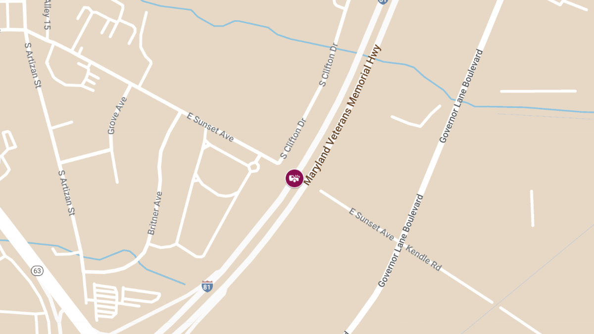 Injury Collision on I-81 SB at Lappans Rd