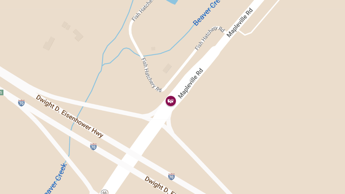 Injury Collision on Mapleville Rd Near I-70