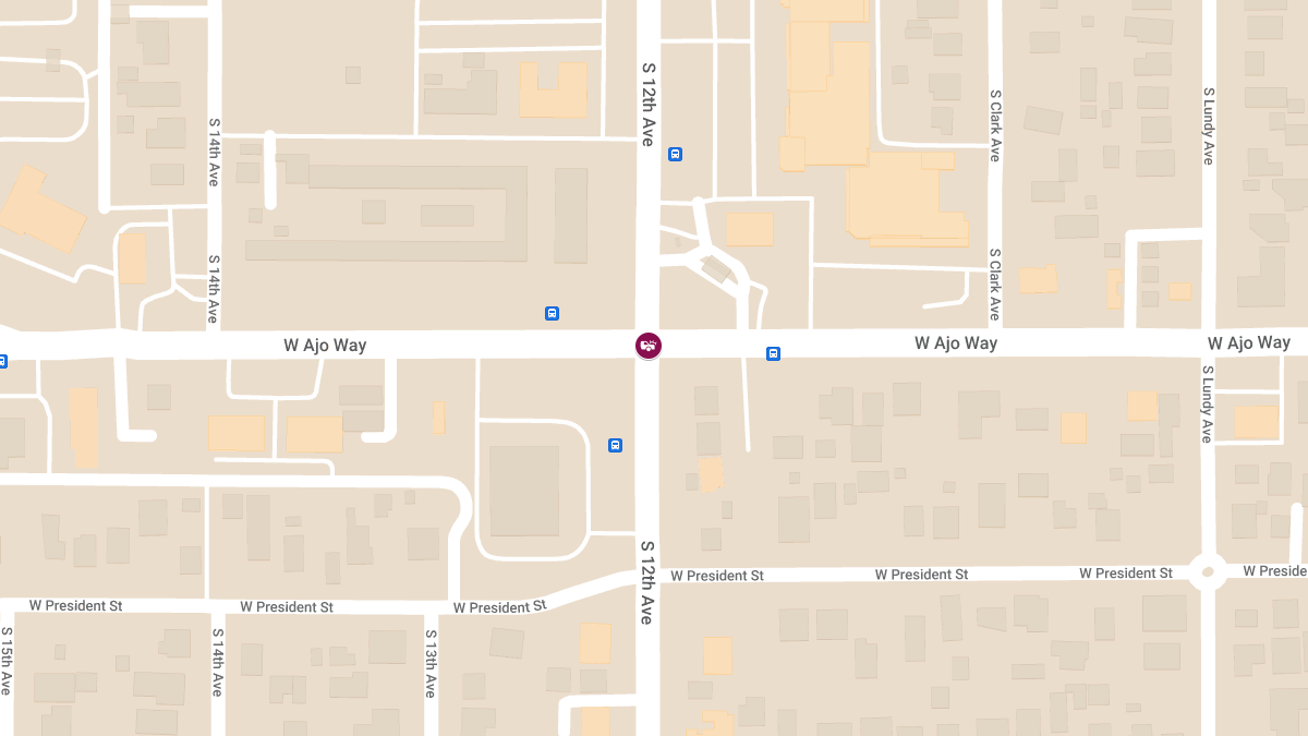Injury Collision on S 12th Ave South of W Ajo Way