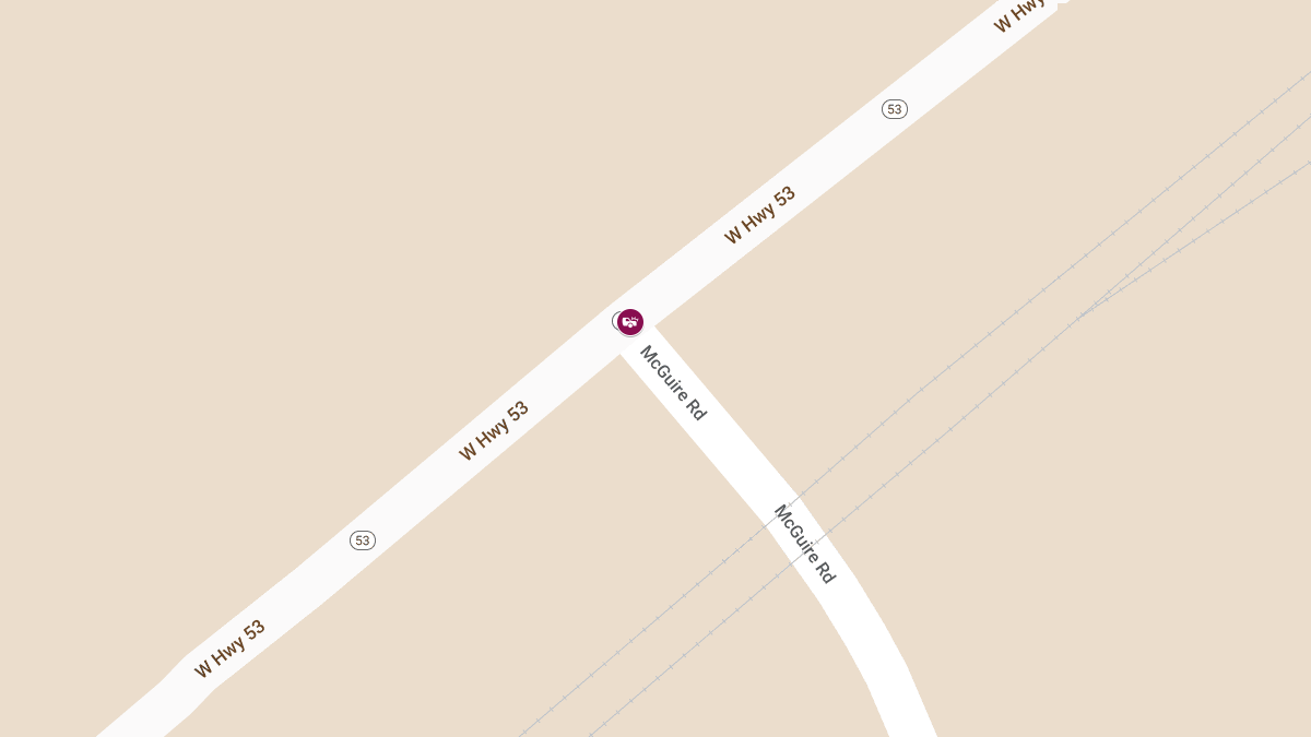 Injury Crash Reported on Hwy 53 at McGuire Rd