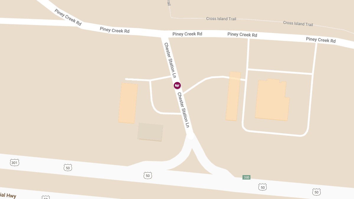 Injury Crash at 100 Block of Chester Station Rd