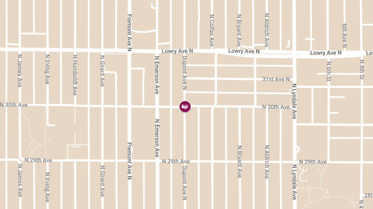 Injury Crash at 30th Ave N & Dupont Ave N