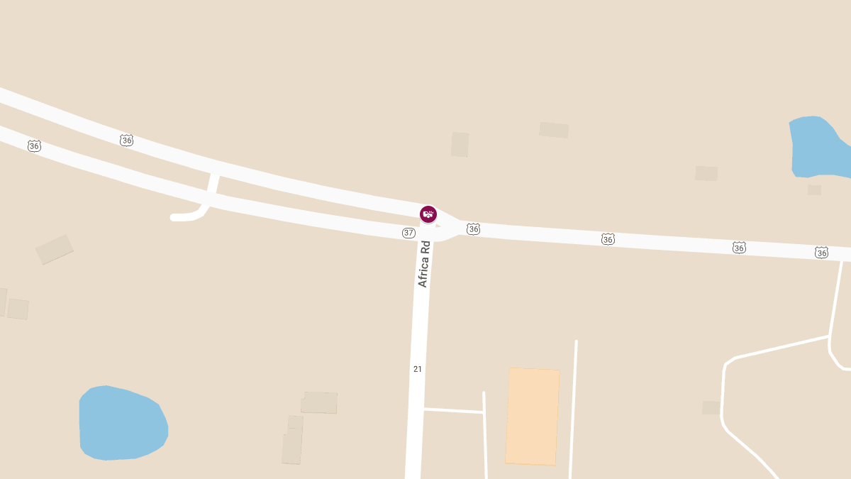 Injury Crash at Africa Rd & State Rte 37 E