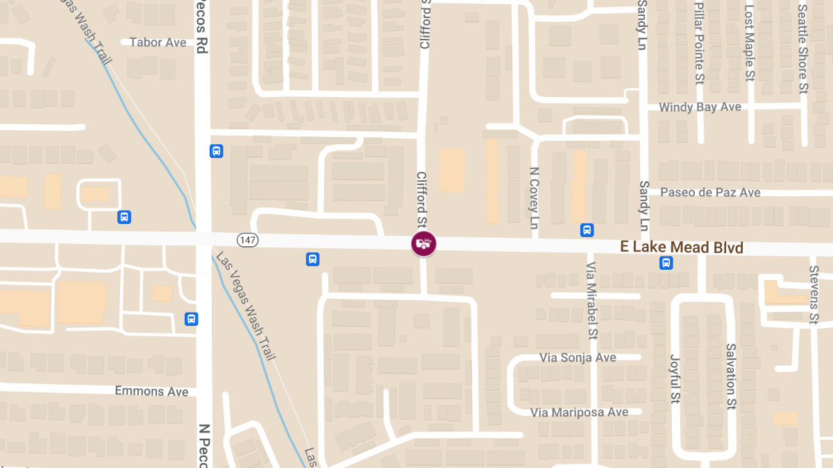Injury Crash at Clifford St and E Lake Mead Blvd