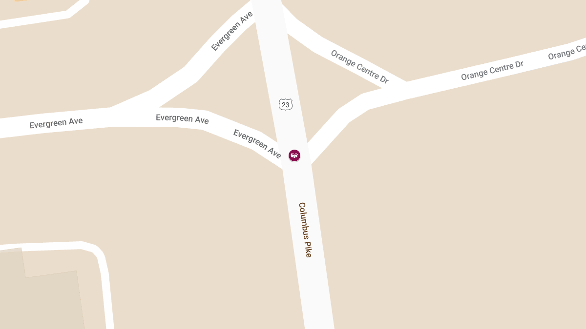 Injury Crash at Columbus Pike & Evergreen Ave