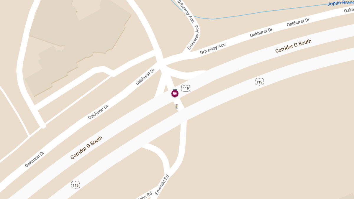Injury Crash at Corridor G N & Emerald Rd