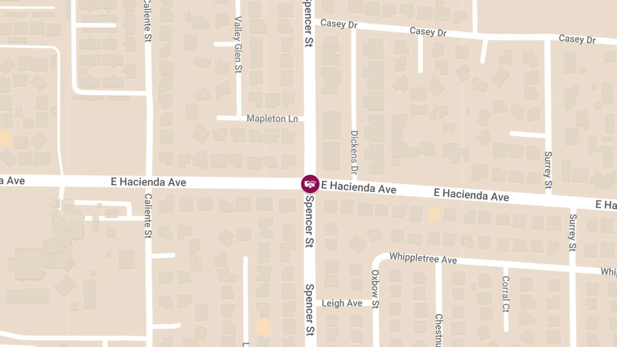 Injury Crash at E Hacienda Ave & Spencer St