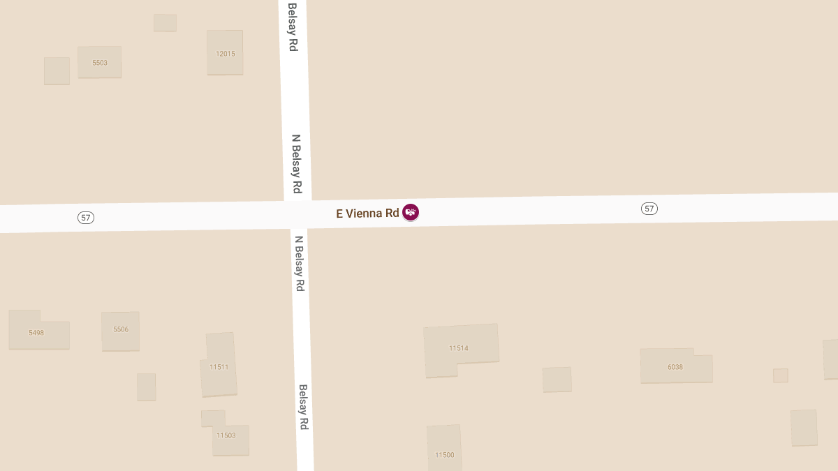 Injury Crash at E Vienna Rd & Hamill Rd