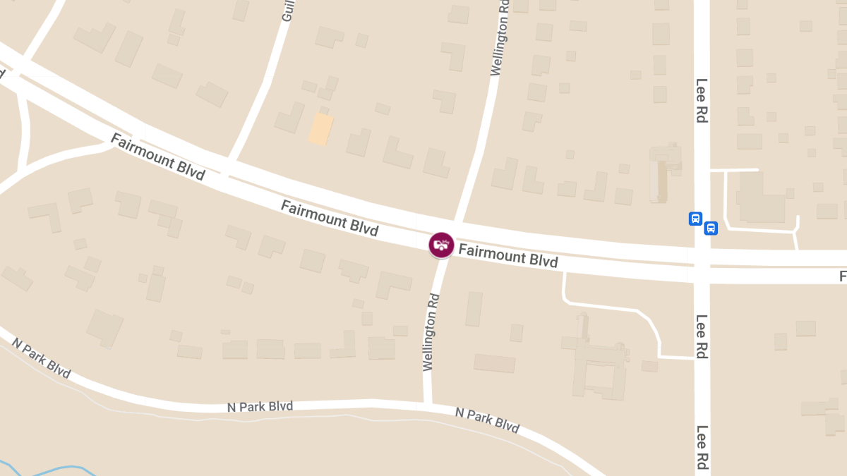 Injury Crash at Fairmount Blvd & Wellington Rd