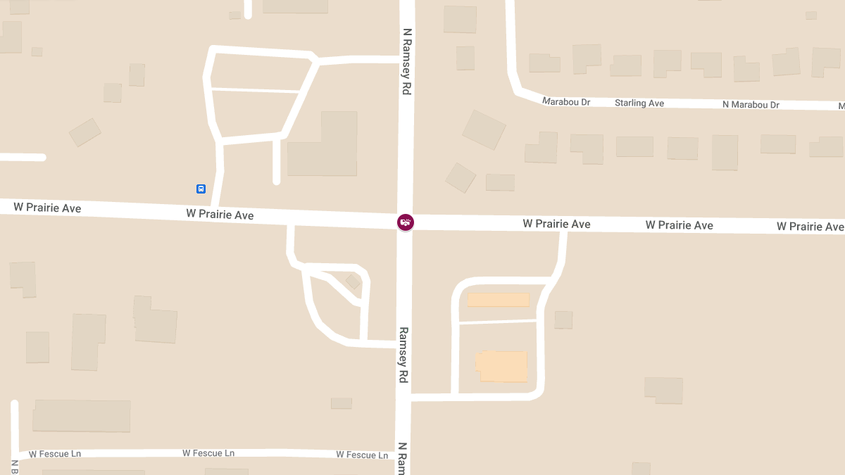 Injury Crash at Prairie Ave and Ramsey Rd