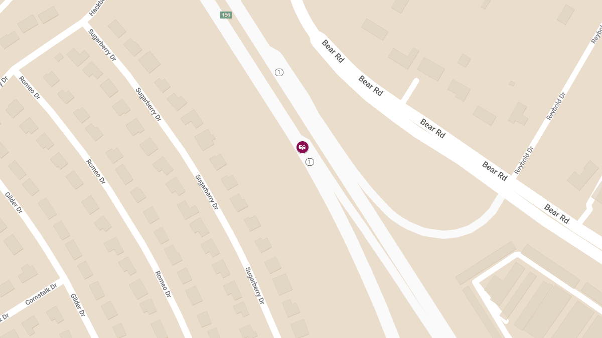 Injury Crash at Route 1 NB & Jughandle