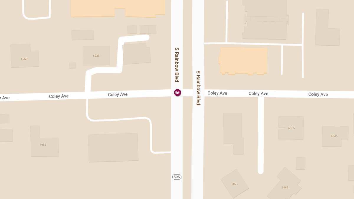 Injury Crash at S Rainbow Blvd & Coley Ave