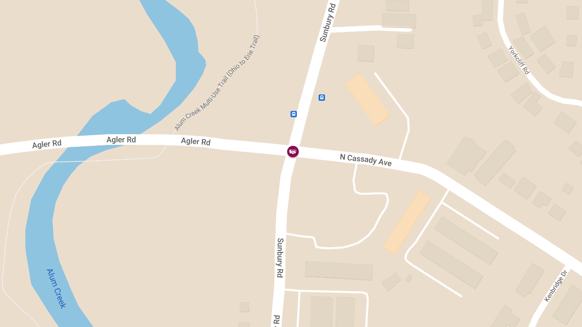Injury Crash at Sunbury Rd and Agler Rd