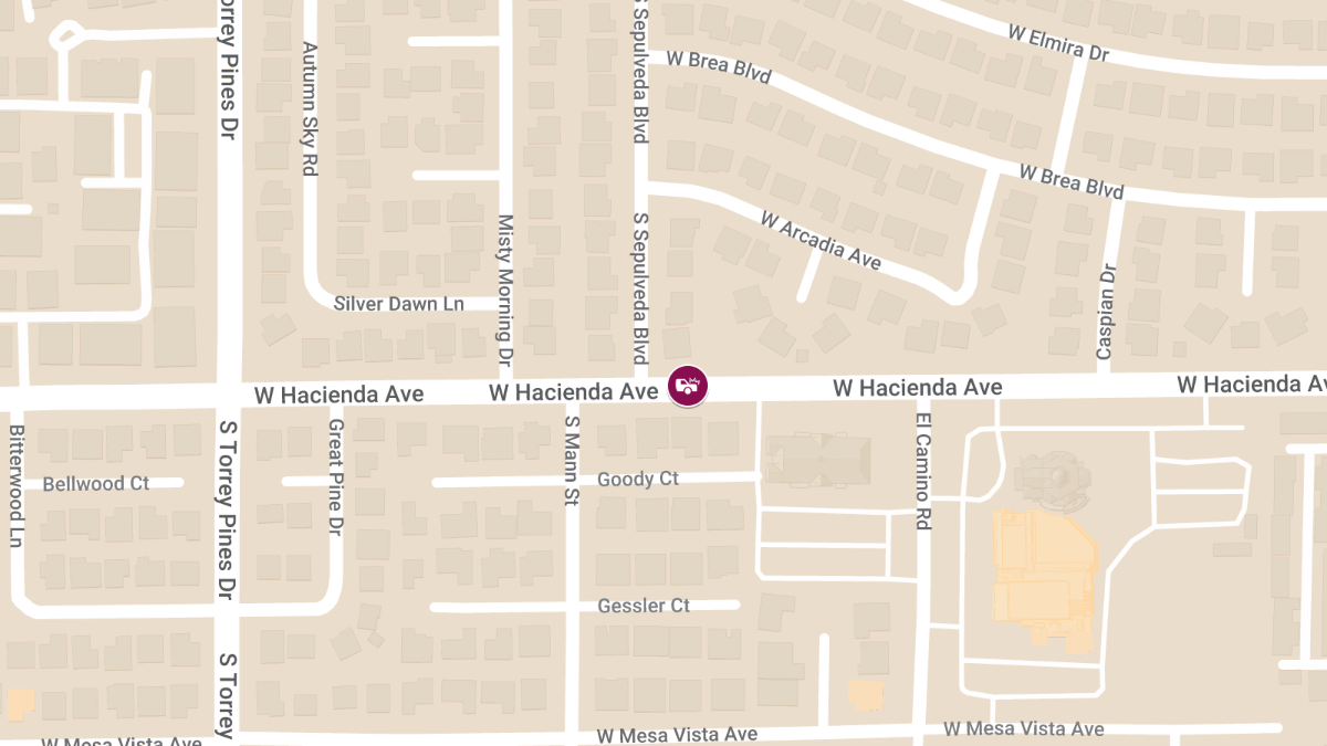 Injury Crash at W Hacienda Ave & Sepulveda Blvd